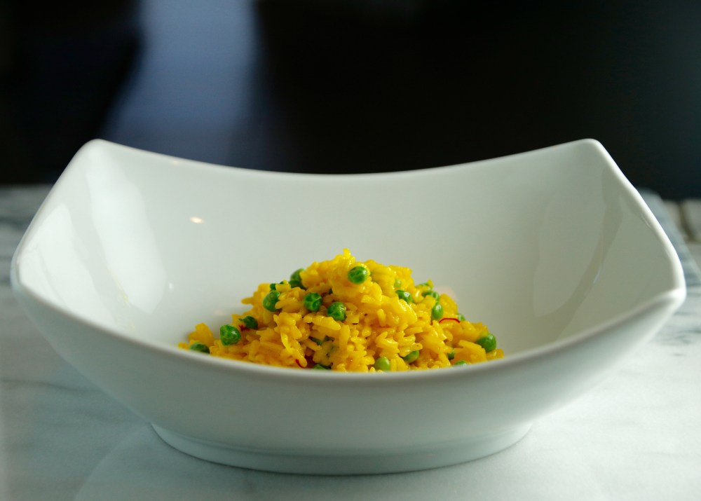 Saffron risotto in bowl bbeeman